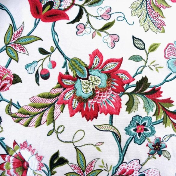 Mara, nagy színes virágos lakástextil, dekorvászon
