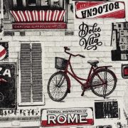 ITALIANO, olasz mintás lakástextil, dekorvászon 