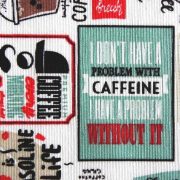COFFEINE, kávés loneta lakástextil képe