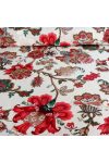 ANETT, oriental, nagy virágos lakástextil, dekorvászon - krém