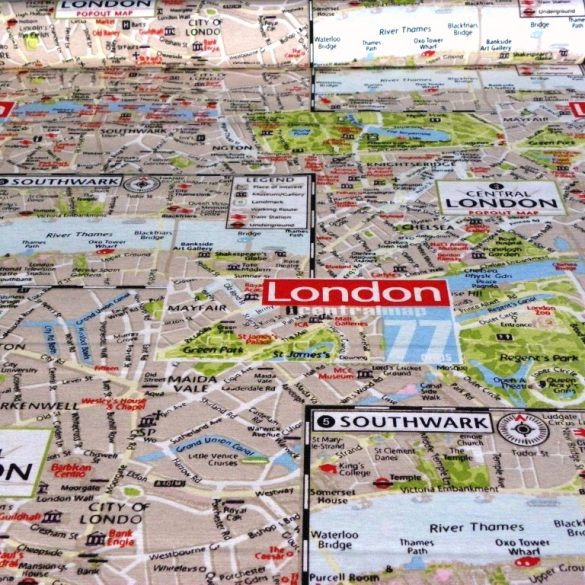 LONDON MAP  mintás, extra minőségű lakástextil