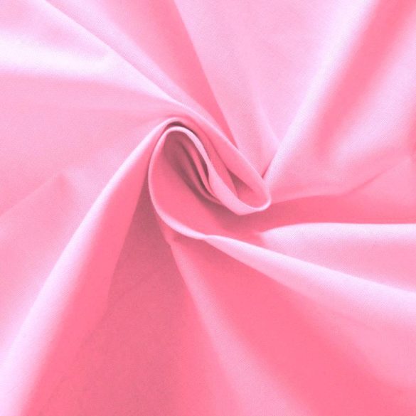 Uni, egyszínű pamutvászon, rózsaszín - 160 cm széles