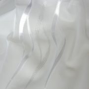   PRESTON, beszőtt mintás voile, fényáteresztő függönyanyag, fehér-ezüst