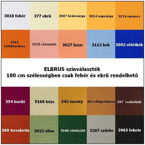 ELBRUS, szövöttmintás, egyszínű, teflonos abroszanyag méteráru
