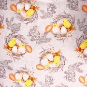 CSIBI, húsvéti mintás, teflonos abroszanyag, dekorációs textil