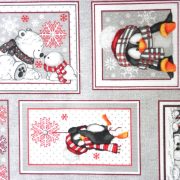 JEGESMACI, karácsonyi mintás lakástextil dekorációs anyag