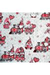 MANÓVONAT, karácsonyi mintás lakástextil dekorációs anyag