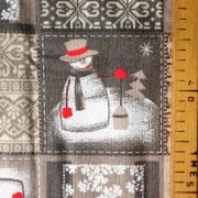 Acevinho, karácsonyi patchwork mintás lakástextil dekorációs anyag 