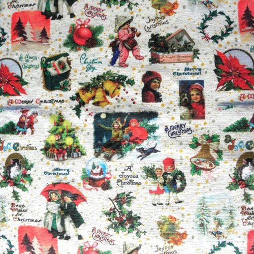 NOSZTALGIA karácsony lakástextil dekorációs anyag