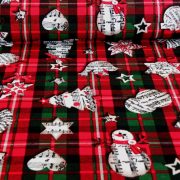 Skotta, karácsonyi loneta lakástextil dekorációs anyag
