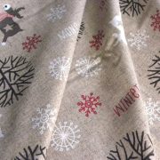 FROZEN, szarvas mintás karácsonyi lakástextil dekorációs anyag