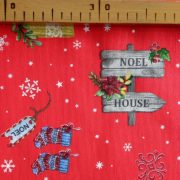 NOEL HOUSE, karácsonyi mintás lakástextil dekorációs anyag