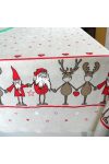 RENNE, bordűrös, karácsonyi lakástextil dekorációs anyag