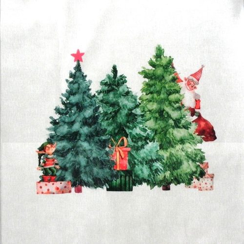 Tree, karácsonyi mintás díszpárna panel