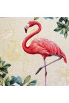 Flamingó, jacquard párna panel