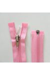 Cipzár - műanyag, rózsaszín, bontható - 45 cm