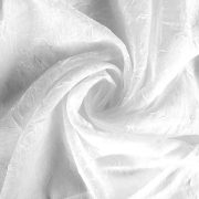 Gyűrt voile fényáteresztő függöny anyag, fehér