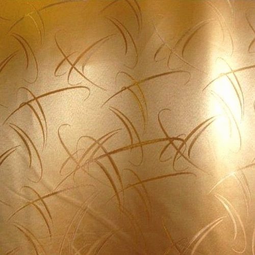 ANKARA, sötétítő, dekor függöny anyag, arany, 280 cm széles