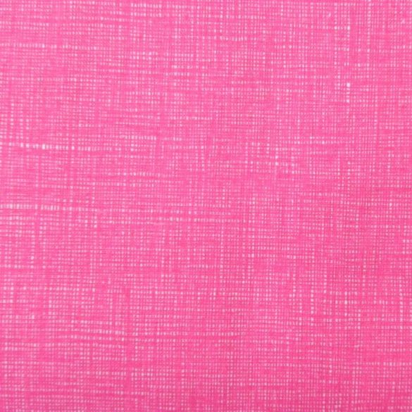 Raszteres egyszínű pamutvászon - pink