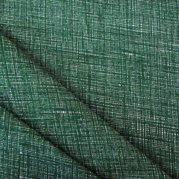 Raszteres egyszínű pamutvászon - zöld