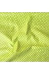 Kiwizöld apró pöttyös pamut vászon