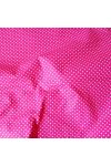 Pink, fuxia apró pöttyös pamut vászon
