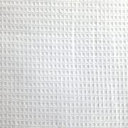 Médium - fehér pamut darázsszövet, aprókockás, 215 g/m²