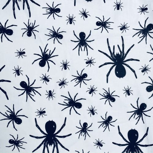 SPIDER, pók mintás, extra széles pamutvászon