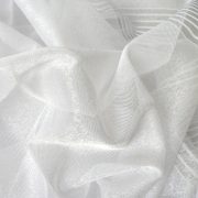 LISBETH, dreher sable fényáteresztő függöny anyag, fehér, 320 cm magas