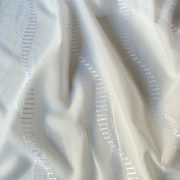 Colorado, fehér, hímzett, sablé függöny anyag, maradék darab: 1,2 m