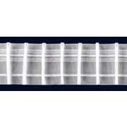   Sínszalag, függönyráncoló, ceruzás, átlátszó, 1:2, 50 mm széles
