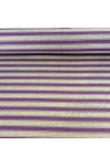 LINE, lila-natúr duplacsíkos lakástextil, dekorvászon