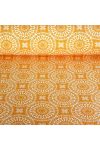 FUJI narancs körcsipke mintás spanyol lakástextil méteráru