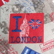I LOVE London, NY mintás lakástextil, dekorvászon
