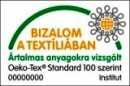 OEKO-TEX® minősítésű textil anyagok.