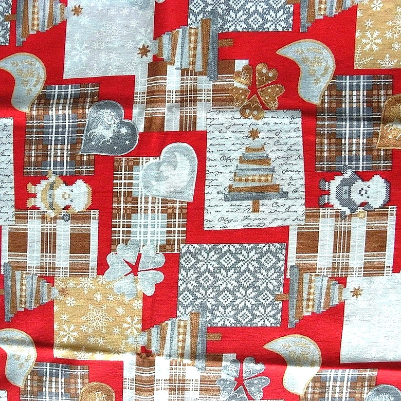 Image of ADESTE, karácsonyi patchwork lakástextil dekorációs anyag